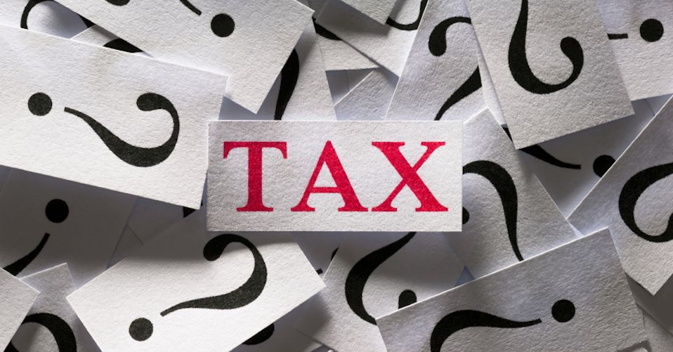 tax help image with question marks